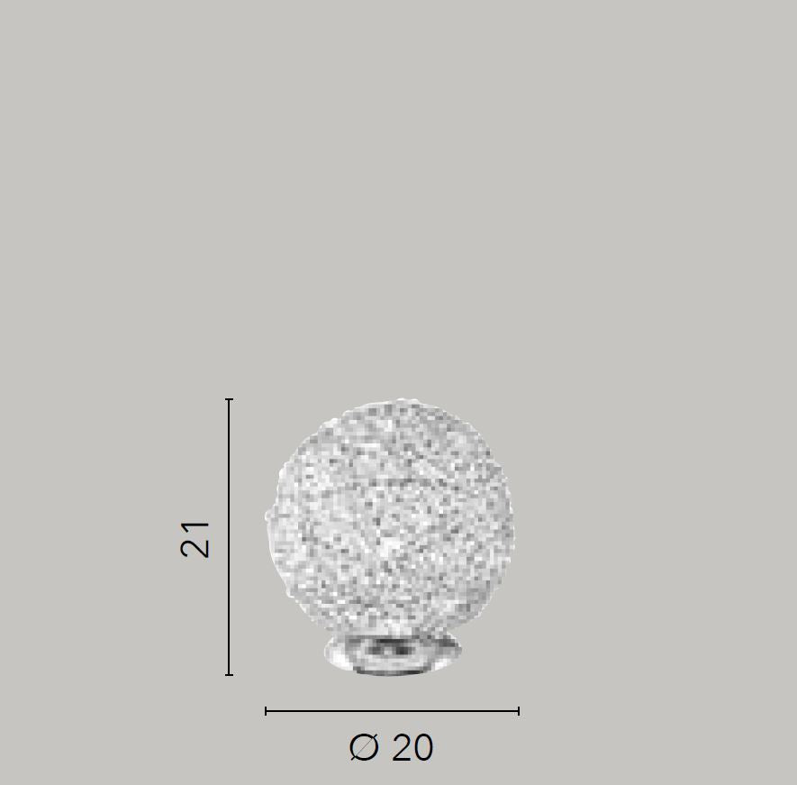 Lume sfera alluminio cromo con cristalli K9 D.20cm 1XE27 non incl. ASTRA Lume sfera alluminio cromo con cristalli K9 D.20cm 1XE27 non incl. ASTRA